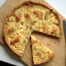 Belgian Leek Tart with Aged Goat Cheese (Flamiche Aux Poireaux)