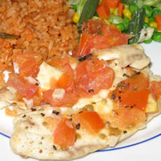 Easy Tilapia with Wine and Tomatoes