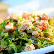 Spicy Chicken Salad with Bell Pepper and Cilantro