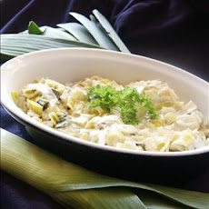 Leeks With Creamy Wine Sauce