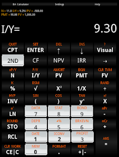 BA Pro Financial Calculator screenshot for Android