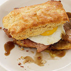 Ham Biscuits with Redeye Cream Gravy