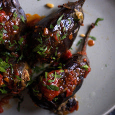 Lebanese Style Stuffed Eggplant