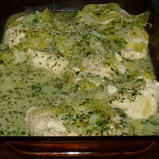 Jerry Traunfeld's Tarragon Chicken Breast With Buttery Leeks