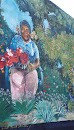 Grandma with Flowers Mural