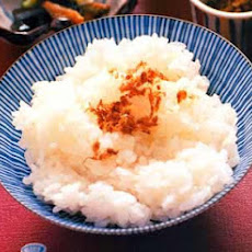 Rice with Soy-Glazed Bonito Flakes and Sesame Seeds