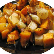 Roasted Root Vegetables and Quince