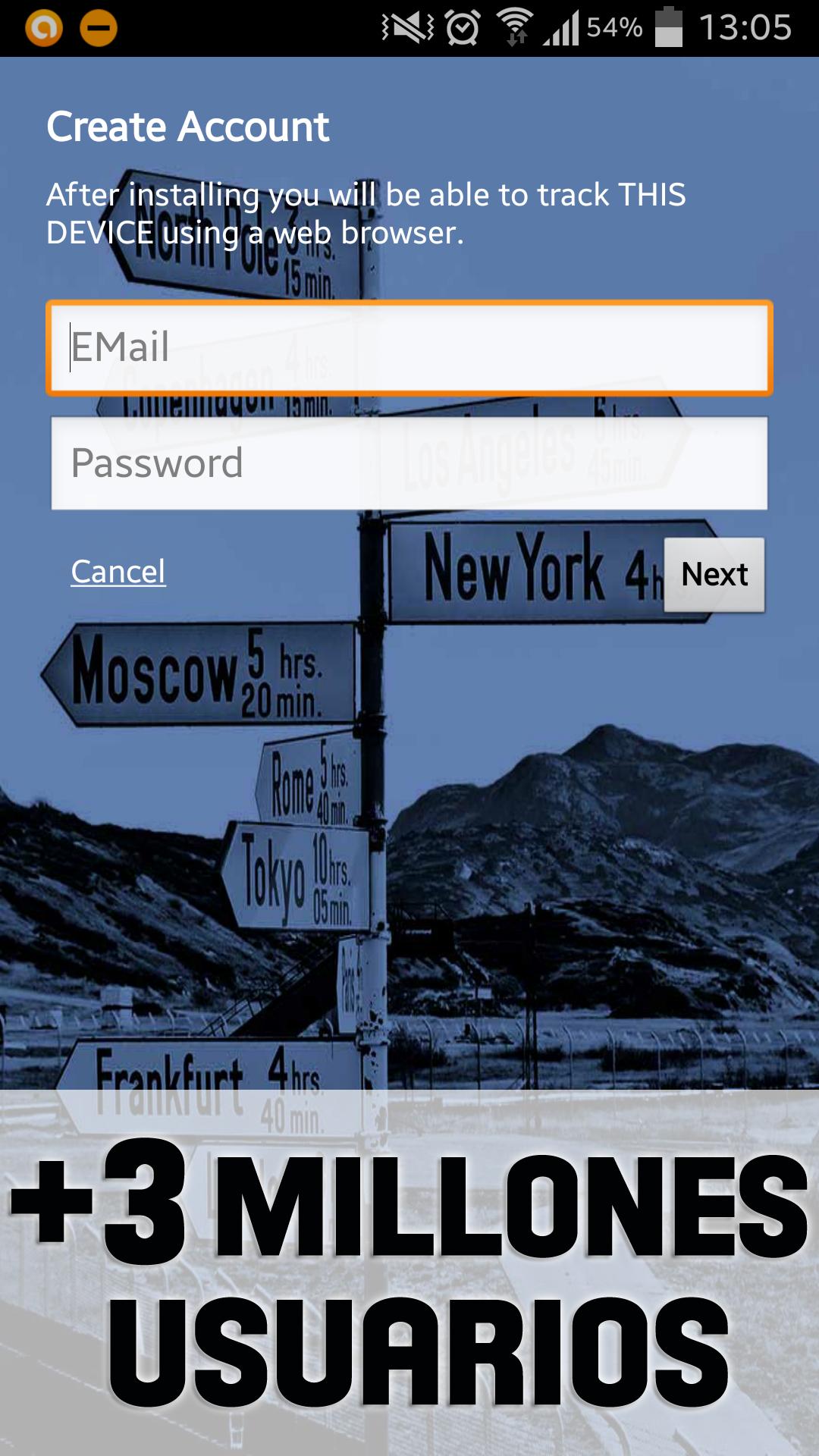 Android application GPS Tracker screenshort