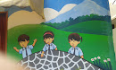 Playing Kids Mural