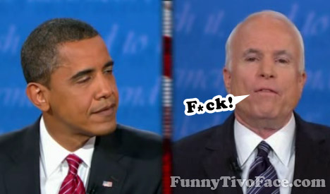 John McCains F-ck Face - 10-16-08 Presidential Debate