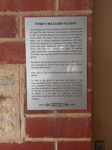 Ford's Billiard Saloon