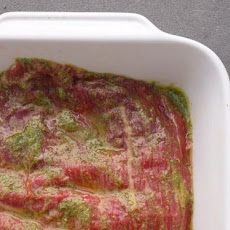 Grilled Flank Steak with Garlic & Rosemary