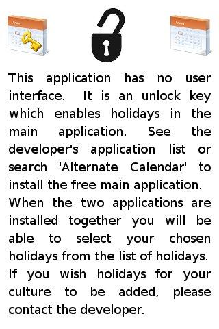 Alternate Calendar Holidays