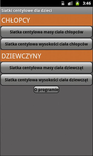 Siatki centylowe dzieci