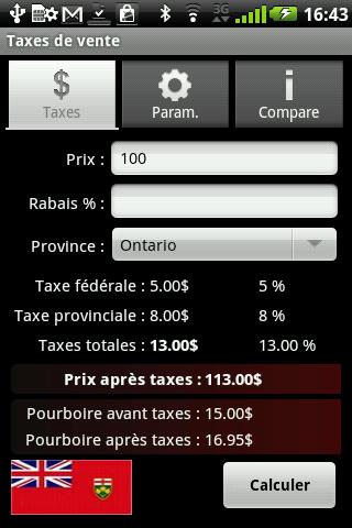 Taxes de vente