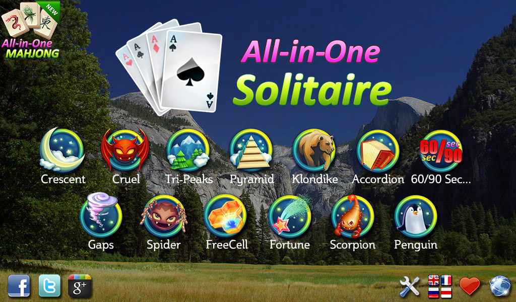 Android application All-in-One Solitaire screenshort