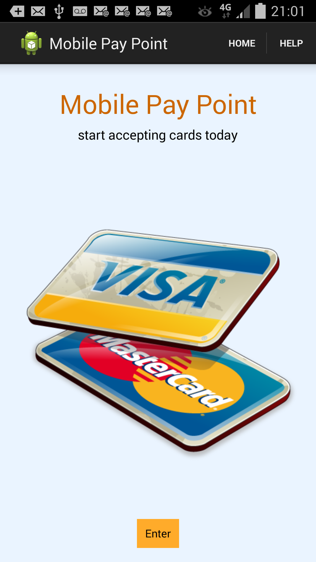 Android application Mobile Pay Point screenshort