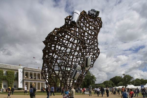 Land Rover’s car sculpture