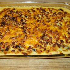 Cheesy Hominy and Olive Casserole