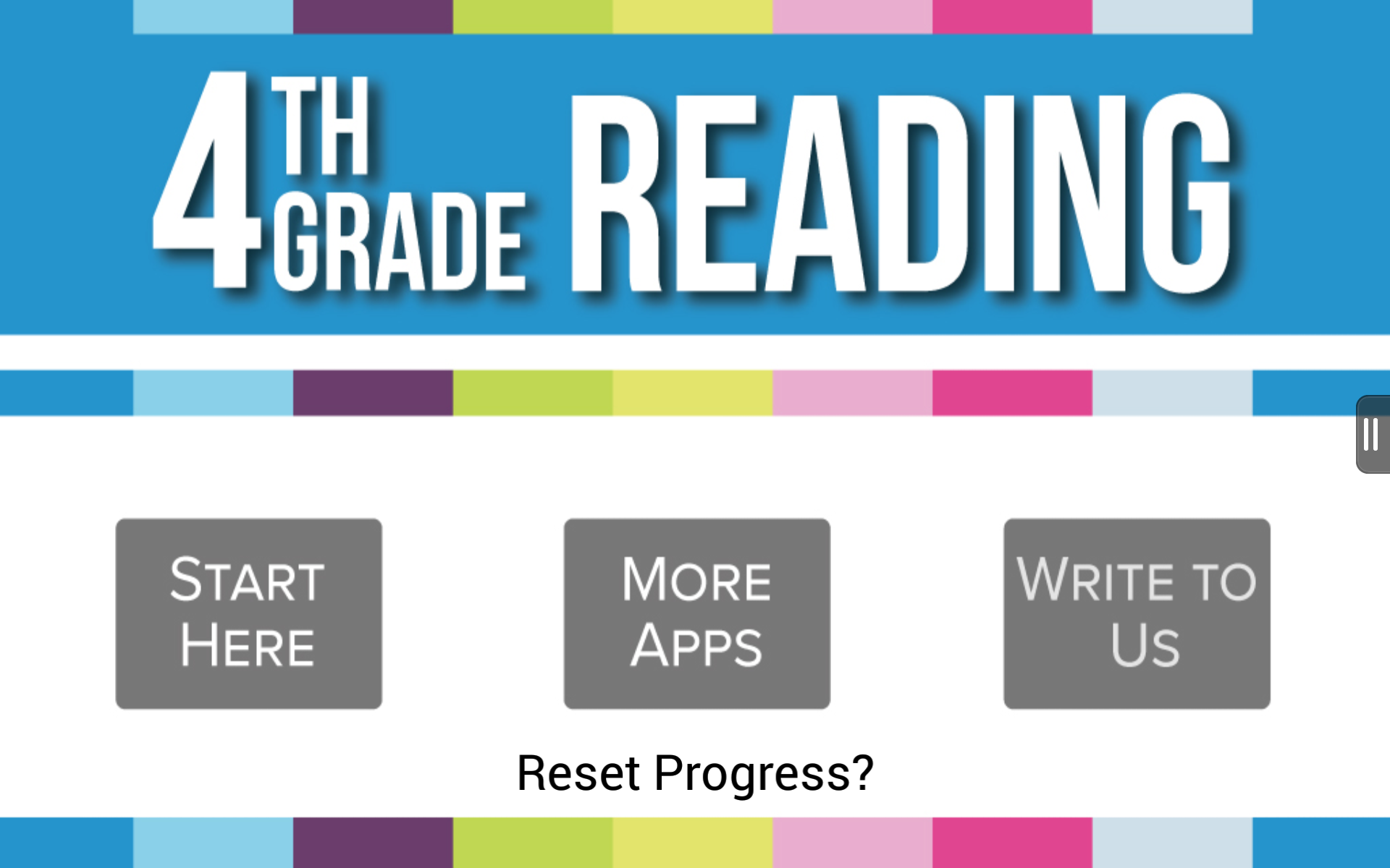 Android application Ultimate 4th Grade Reading screenshort