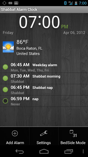Shabbat Alarm Clock