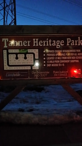 Tanner Heritage Park Marker