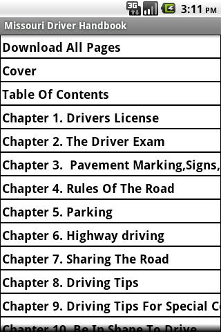 Missouri Driver Handbook
