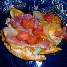 Cheesy Chicken With BBQ Sauce & Bacon
