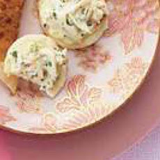 Crab Salad on Rice Crackers