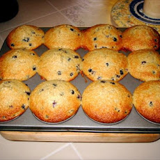Yummy Large Blueberry Oat Bran Muffins