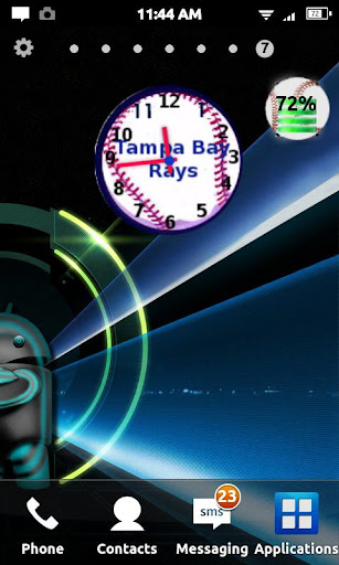 Tampa Bay Rays Clock Wiidget