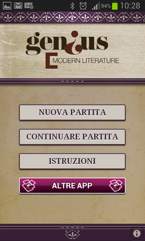 Android application Genius Modern Literature Quiz screenshort