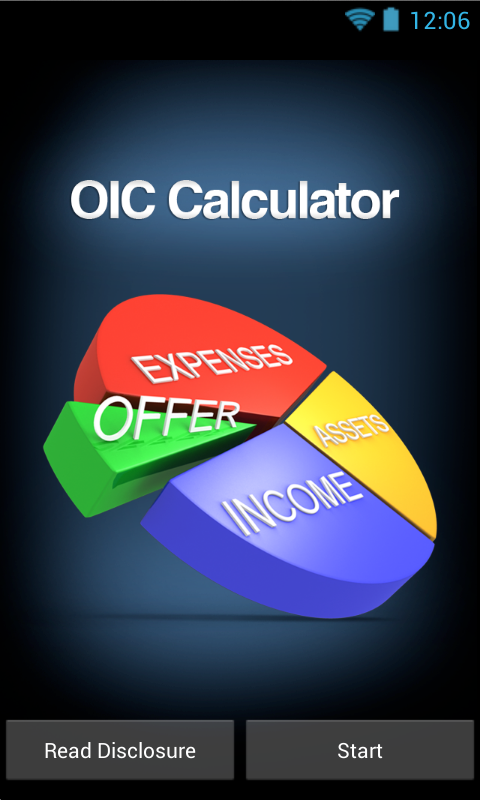 Android application OIC Calculator screenshort