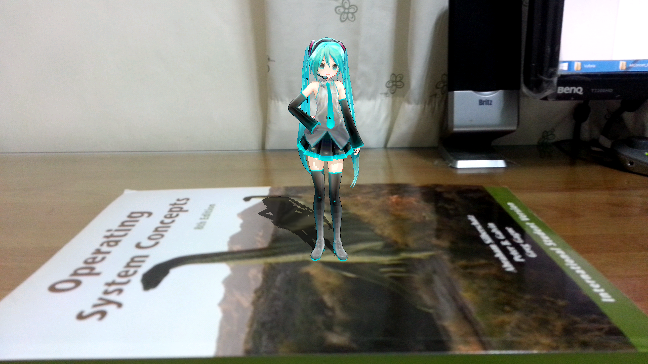 Android application AR Concert with Miku screenshort