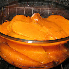 Glazed Sweet Potatoes in Orange Cups