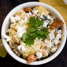 Poblano chorizo potato salad