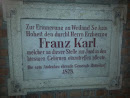 Gedenktafel Franz Karl