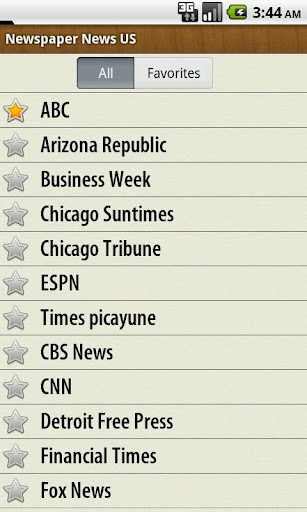 read-newspapers-us for android screenshot