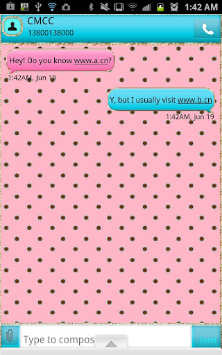 【免費個人化App】GO SMS - Pastel Dot Gold-APP點子