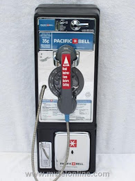 Single Slot Payphones - Pacific Bell Los Angeles loc B-7 1
