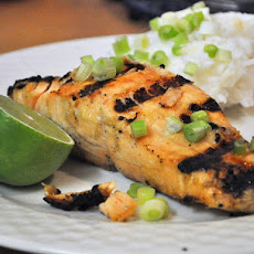 Grilled Salmon With Miso Glaze