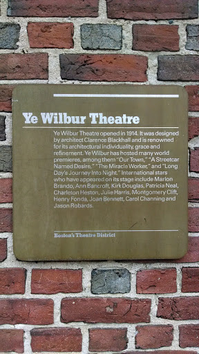 Ye Wilbur Theatre Placard