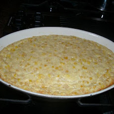 Savory Corn & Basil Pudding