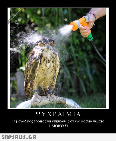 ΨΥΧΡΑΙΜΙΑ ο μοναδικός τρόπος να επιβιώσεις σε ένα κόσμο γεμάτο ΗΛΙΘΙΟΥΣ! 