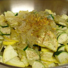 Summer Squash (Green and Yellow), Garlic, Onion, Lemon Zest