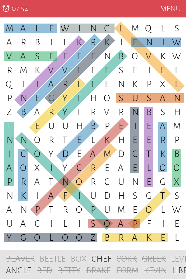Android application Word Search screenshort