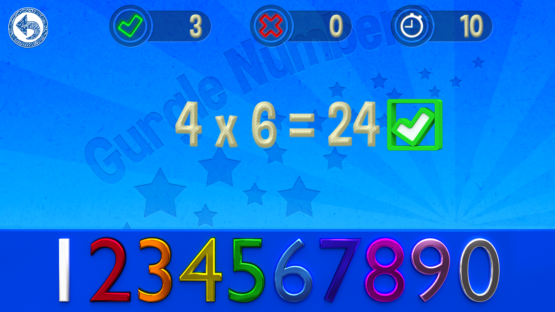 Android application Gurgle Numbers screenshort
