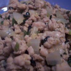 Ground Chicken Stir Fried with Basil - Kai Pad Bai Kaprow