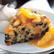 Dundee Cake with Hot Marmalade Sauce