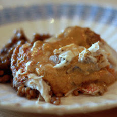 Baked Whole Red Snapper in Tahini Sauce
